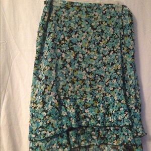 Christopher & Banks colorful, flowy Skirt